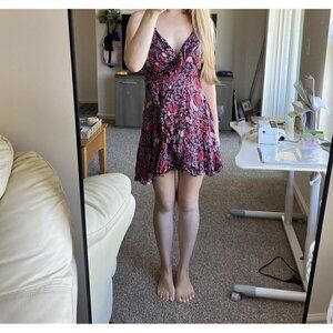 2012 Urban Outfitters Kimchi Blue Dress Purple Floral Size 4